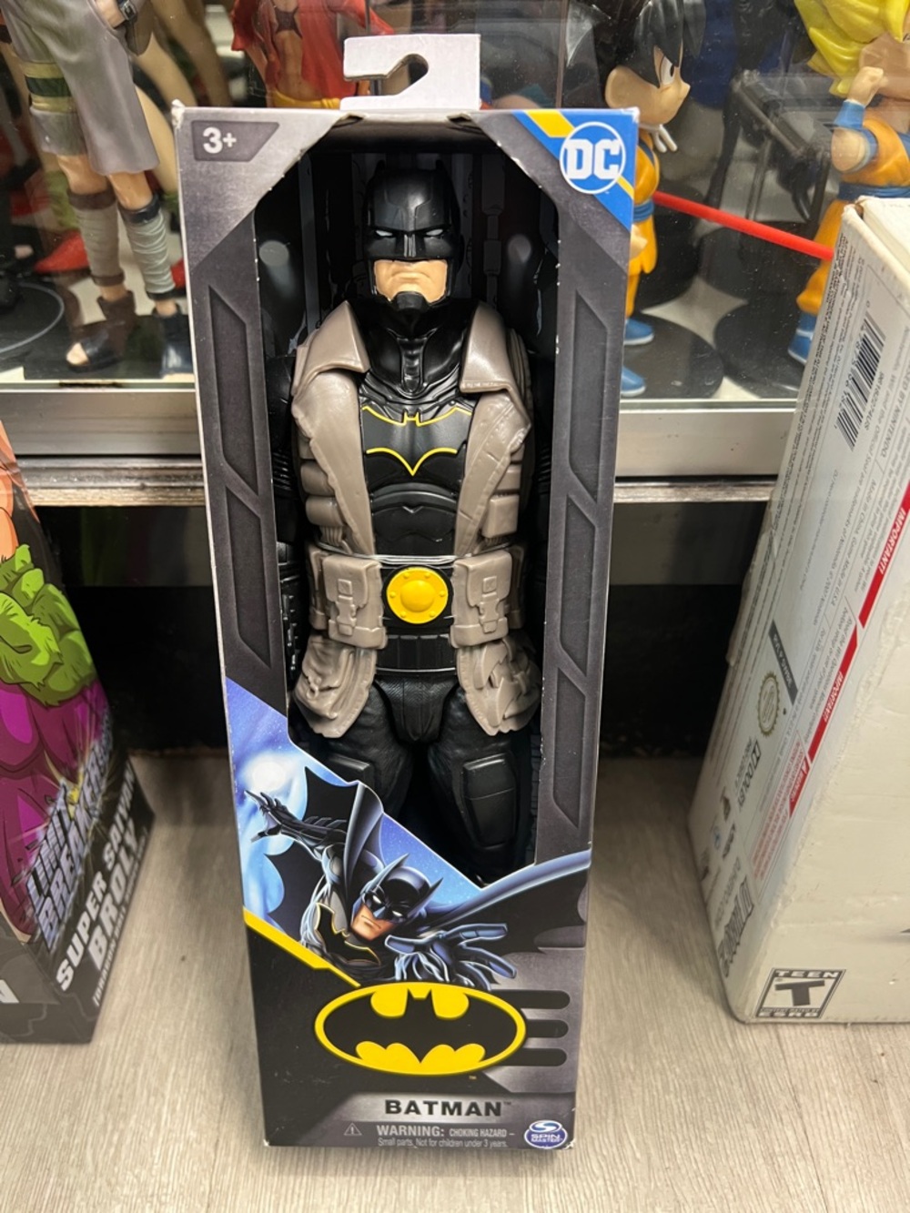DC Batman Action Figure - Black & Gray with Yellow Accents